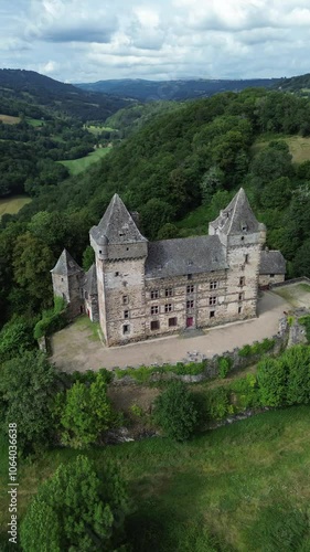Wallpaper Mural drone video Messilhac castle France europe Torontodigital.ca