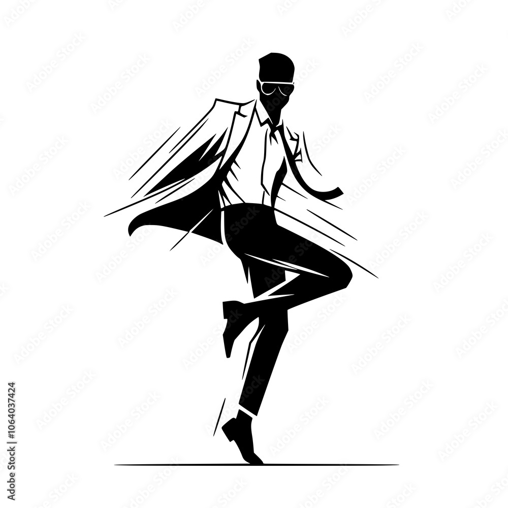 Black and White Vector Silhouettes of Dancers in Aesthetic and Dynamic Poses – Minimalist Art for Motion and Expression Black and White Vector Silhouettes of Dancers in Aesthetic and Dynamic Poses – Minimalist Art for Motion and Expression
