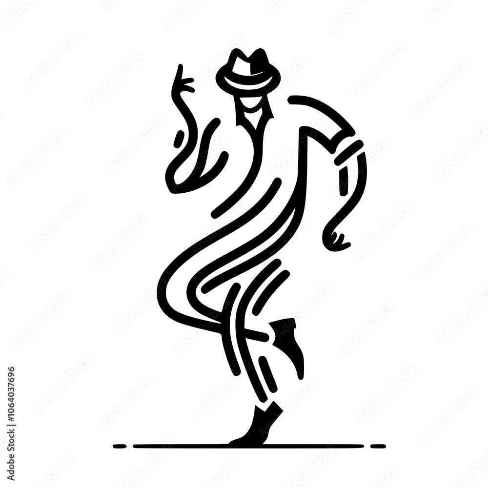 Black and White Vector Silhouettes of Dancers in Aesthetic and Dynamic Poses – Minimalist Art for Motion and Expression Black and White Vector Silhouettes of Dancers in Aesthetic and Dynamic Poses – Minimalist Art for Motion and Expression