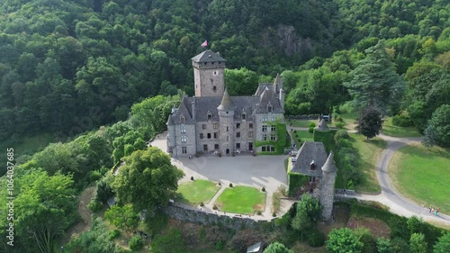 Drone video Pesteils castle france europe photo