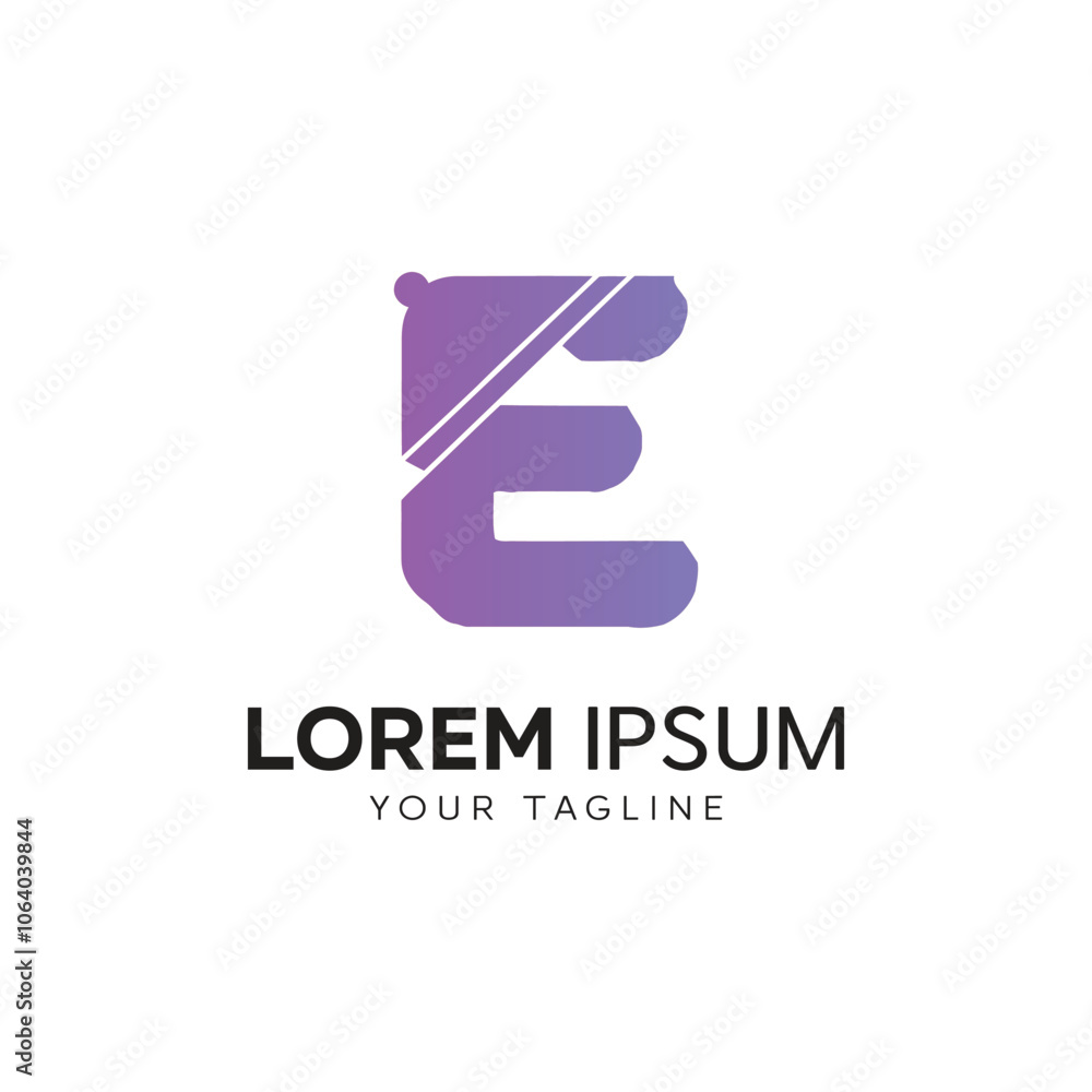 Fototapeta premium Creative Initial Letter E Logo Design Vector