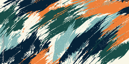 Chic motley paint grunge seamless pattern. Hand drawn background for your design. Textile, packaging, blog decoration, banner, poster