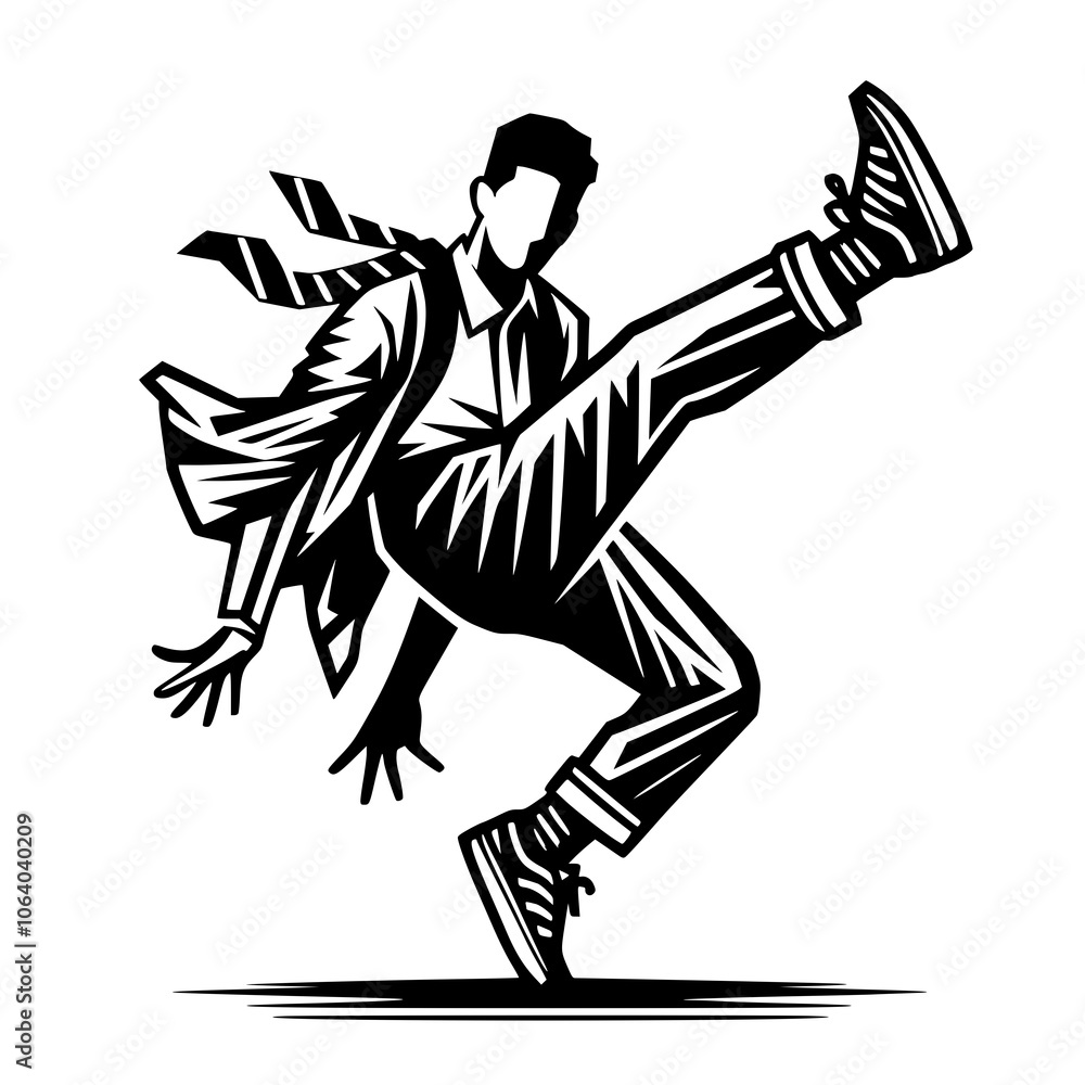 Black and White Vector Silhouettes of Dancers in Aesthetic and Dynamic Poses – Minimalist Art for Motion and Expression Black and White Vector Silhouettes of Dancers in Aesthetic and Dynamic Poses – Minimalist Art for Motion and Expression