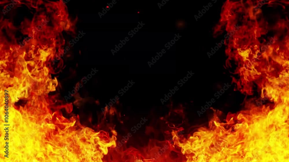 background of burning red flames background of burning red flames