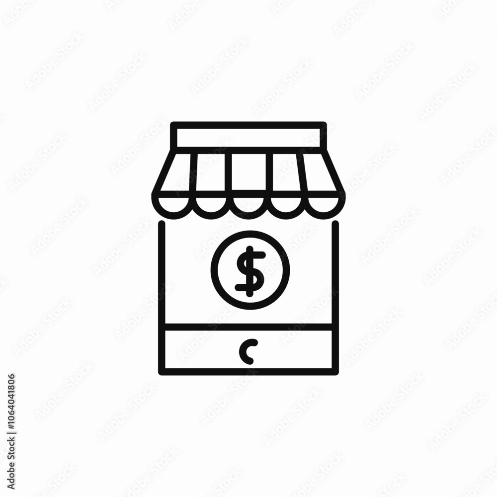 store purchase phone icon sign vector store purchase phone icon sign vector