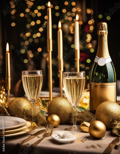 Wallpaper Mural "Celebrate the Season: Cozy Christmas Moments, New Year’s Joy, Festive Decor, and Holiday Gatherings – From Winter Fun to Gift-Giving Magic and Year-End Celebrations. Torontodigital.ca