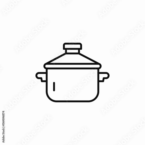 pot saucepan cook icon sign vector