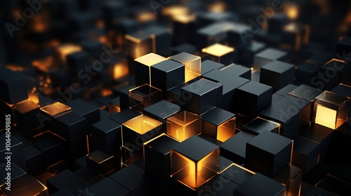 modern random 3d cube wallpaper background 