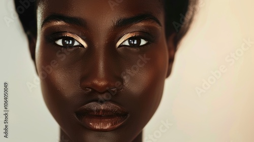 Portrait of Beauty Embracing Natural Skin Tone