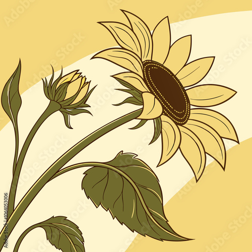 illustration of a sunflower