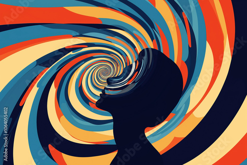 World hypnotism day on 4th January. Banner, poster, card