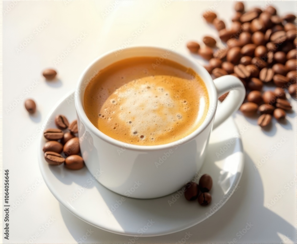 cup of hot coffee with foam, cup of hot coffee with foam,