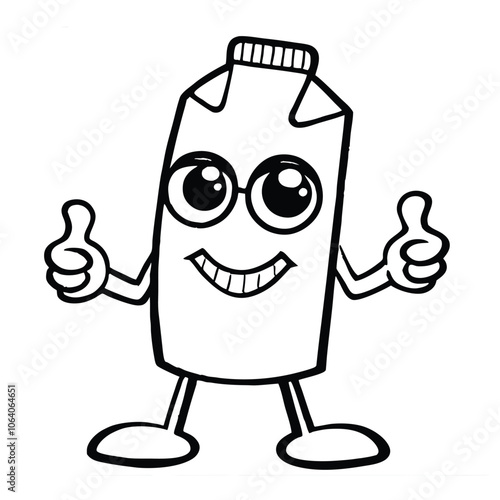 Cool Thumbs-Up Bottle Character with Sunglasses