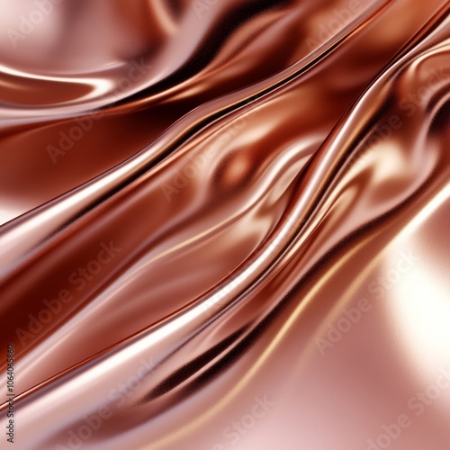 Gentle, rose-gold metallic surface with a subtle, elegant gradient and polished finish