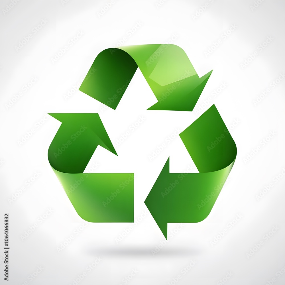 Green Recycling Symbol sustanability Ecology Icon Eco-friendly enviroment Logo Waste management Green Recycling Symbol sustanability Ecology Icon Eco-friendly enviroment Logo Waste management