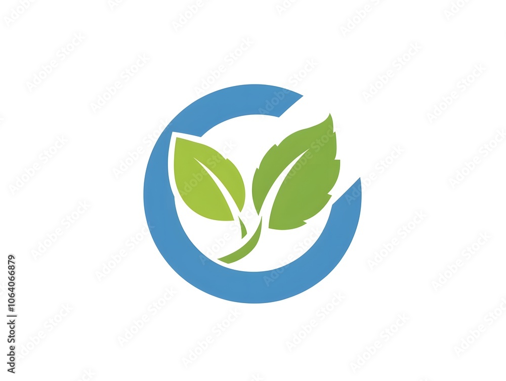Recycling Leaves Symbol sustanability Ecology Icon Eco-friendly enviroment Logo