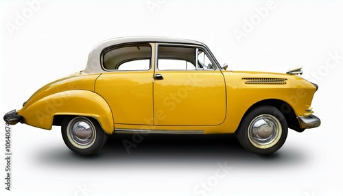 old yellow car