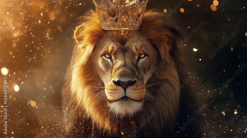 lion portrait on dark background lion portrait on dark background