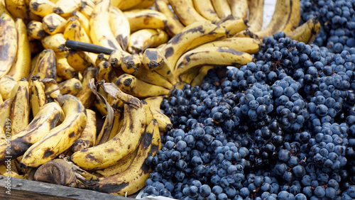 fresh fruits from a local farmes market photo