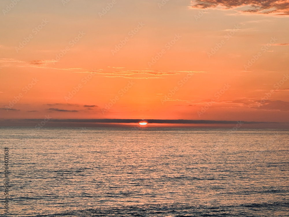 Naklejka premium California Beach Sunset 