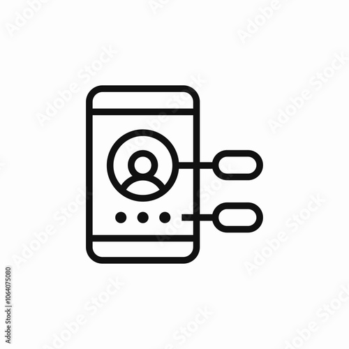 phone user login password icon sign vector