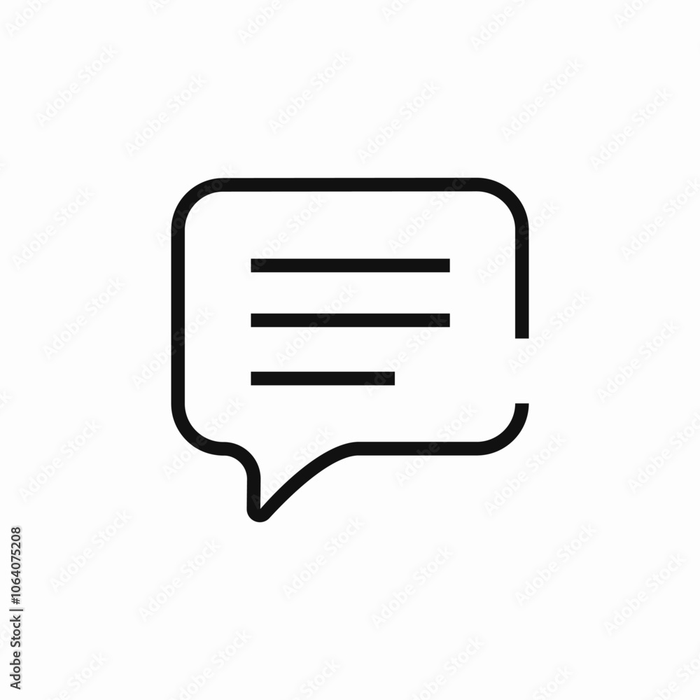 speech bubble message icon sign vector speech bubble message icon sign vector
