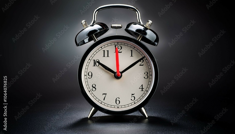 clock on black clock on black