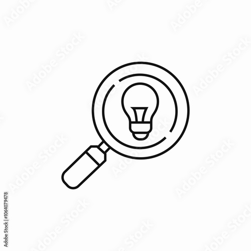 search idea icon sign vector