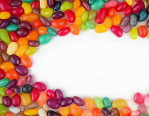 colorful jelly beans border
