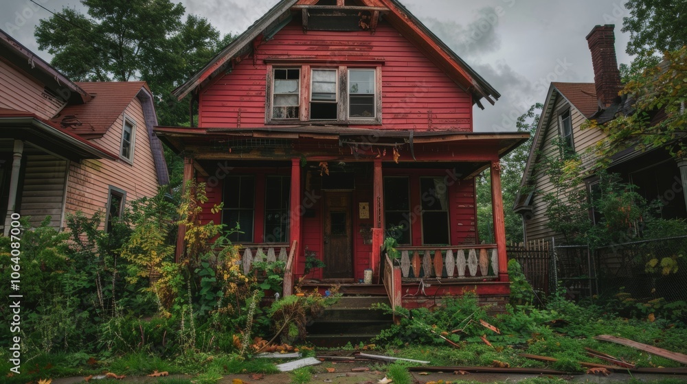 Abandoned House After Forced Eviction Situation Abandoned House After Forced Eviction Situation