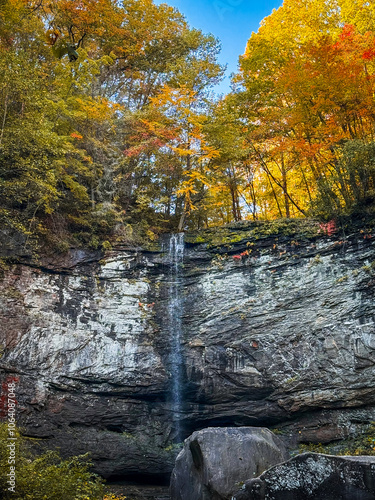 Hemlock Falls At Cloudland Canyon State Park In Georgia During The Autumn Season