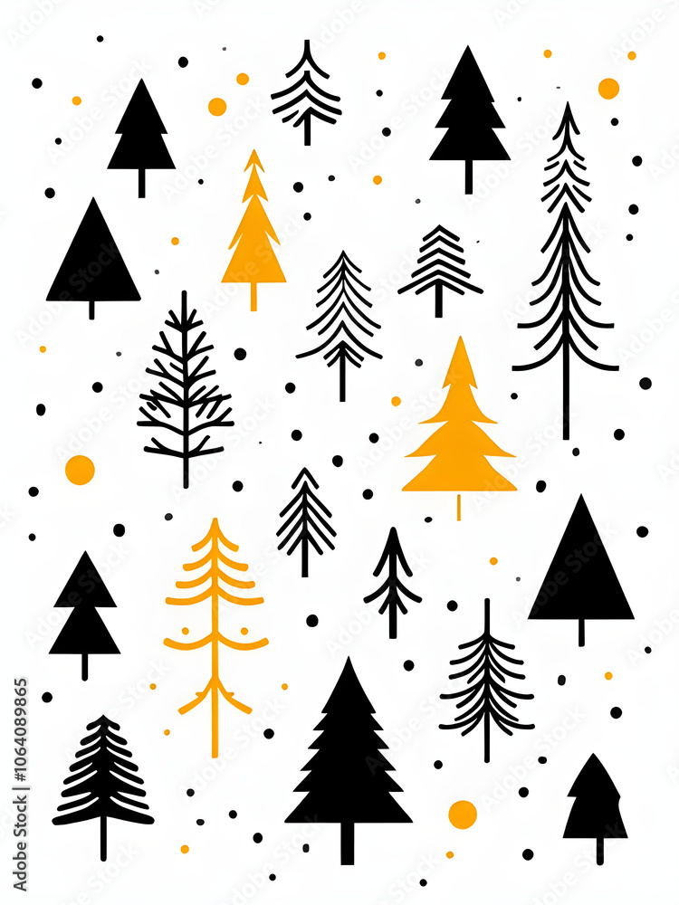 Minimalist Trees Card Minimalist Trees Card