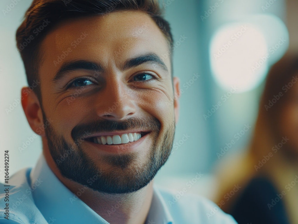 Professional Smiling Male in Business Attire Professional Smiling Male in Business Attire