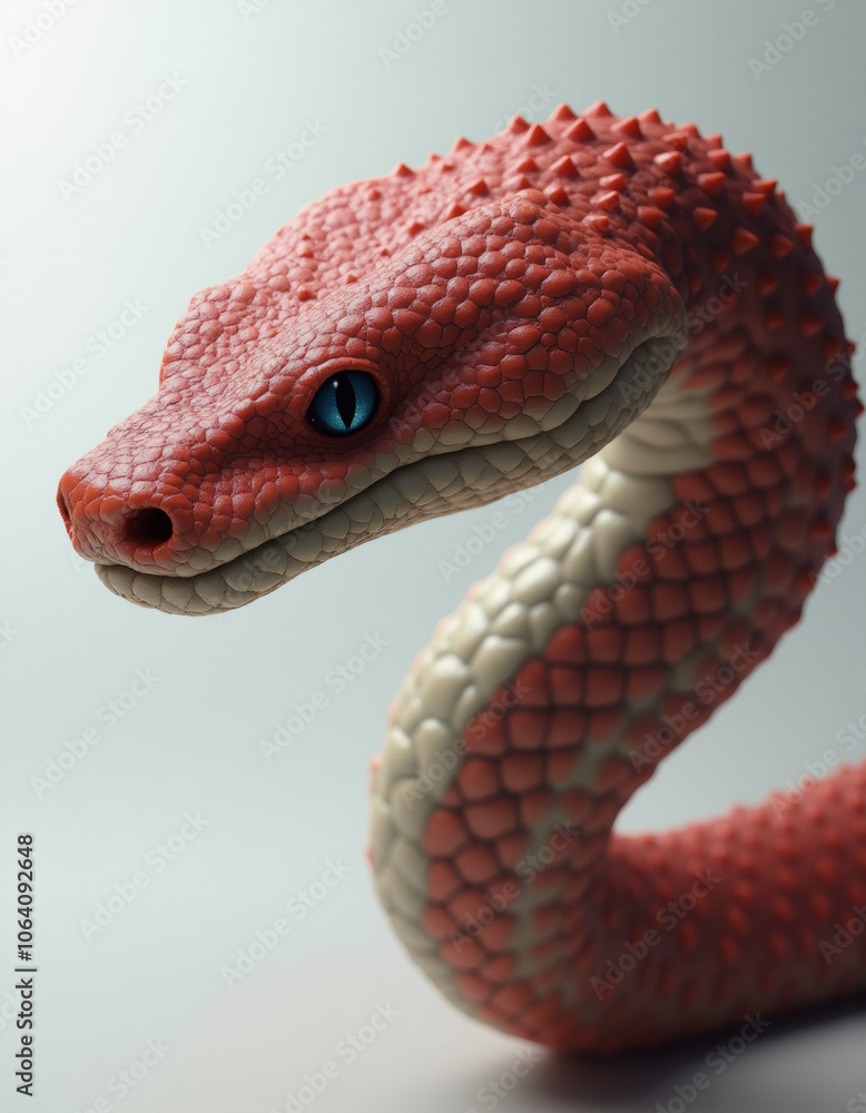 Fototapeta premium animal portrait on white background. Generative ai.