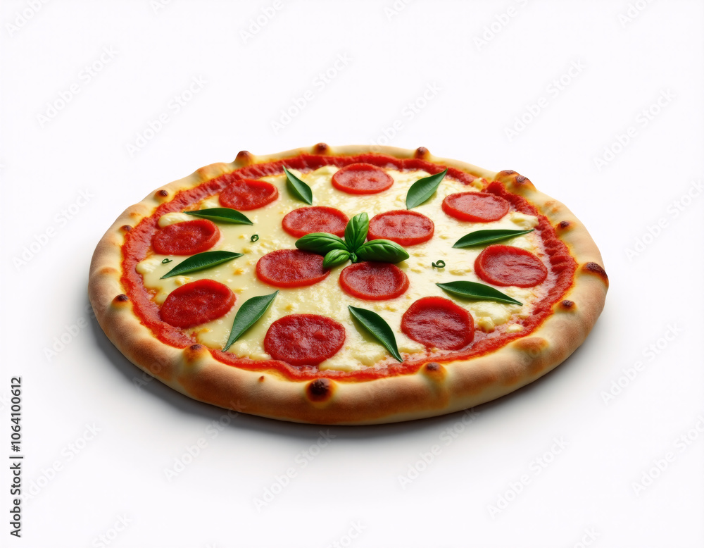 food on white background. Generative ai. food on white background. Generative ai.
