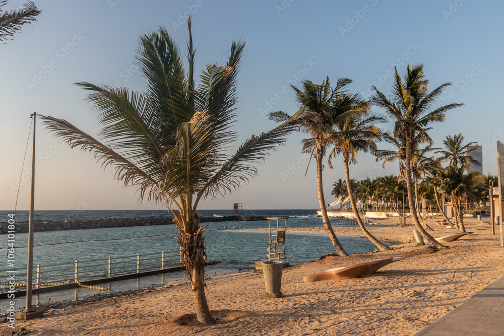 Εκτύπωση καμβά View of a beach in Jeddah, Saudi Arabia