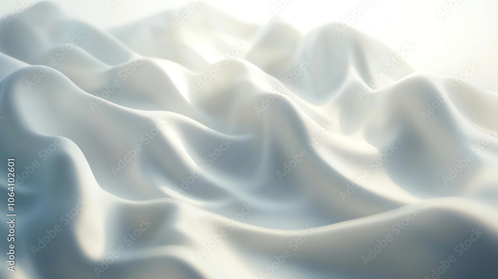 Obraz premium White fabric hills abstract background
