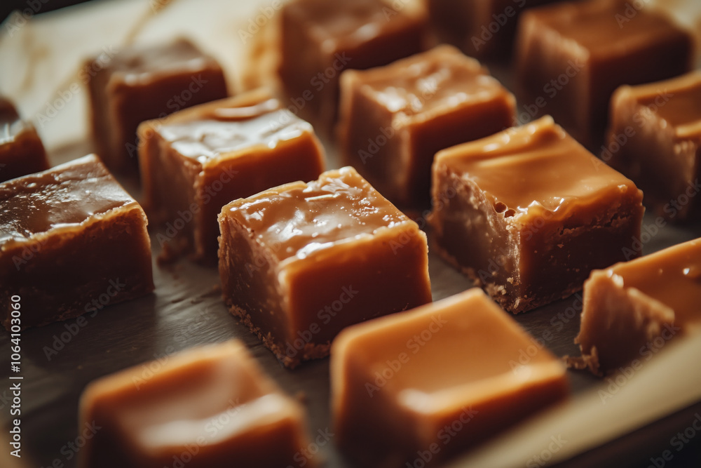 Soft caramel fudge squares Soft caramel fudge squares