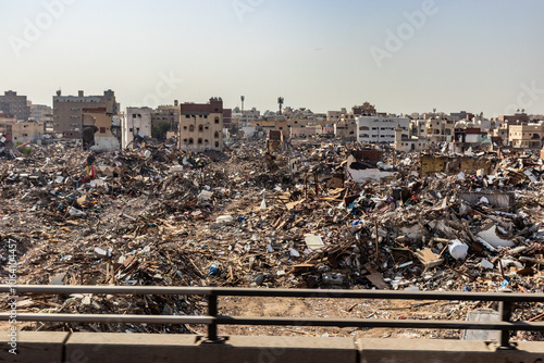 Old neigborhood of  Jeddah being demolished, Saudi Arabia photo