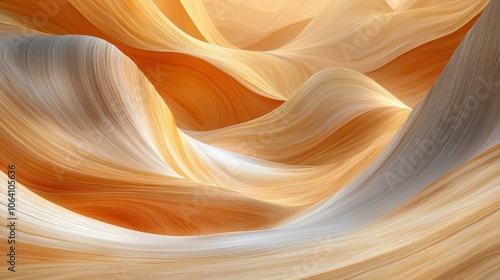 Flowing Sandstone Waves in Warm Tones