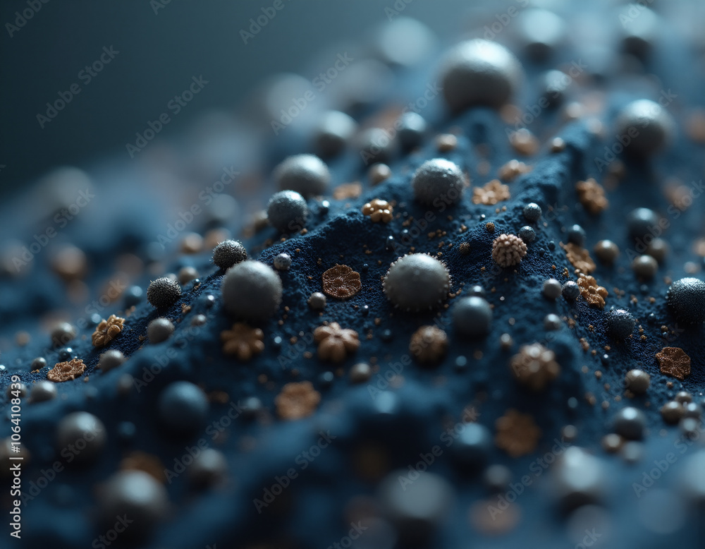Fotografie atom of virus. Generative ai.