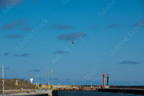Wallpaper Mural Leba, Poland  04 17 2024: Port entrance in Leba. Baltic Sea, Poland Torontodigital.ca