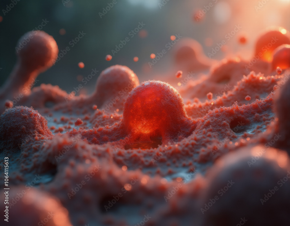 Fototapeta premium atom concept. Generative ai.