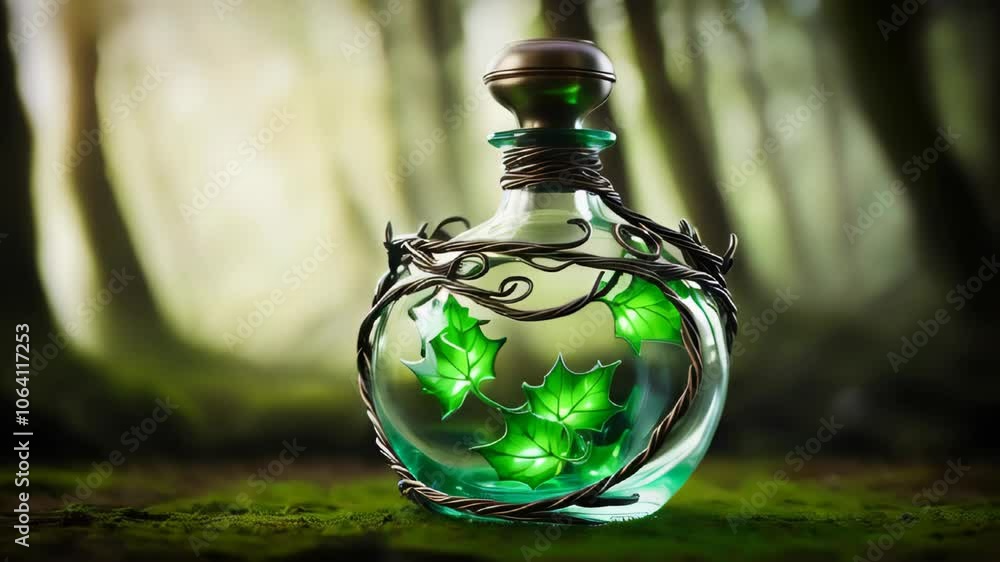 Fantasy intricate magical enchanted bottle Fantasy intricate magical enchanted bottle