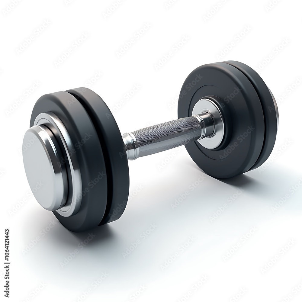 Metallic Finish Dumbbell for Fitness and Strength Training Metallic Finish Dumbbell for Fitness and Strength Training