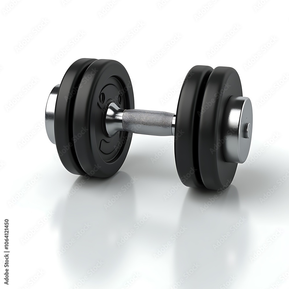Metallic Finish Dumbbell for Fitness and Strength Training Metallic Finish Dumbbell for Fitness and Strength Training
