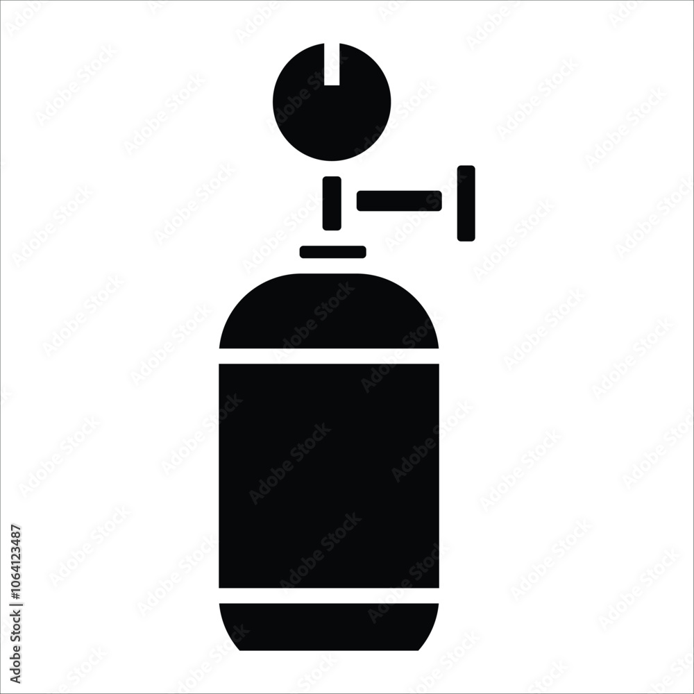 air tank vector icon line sign air tank vector icon line sign