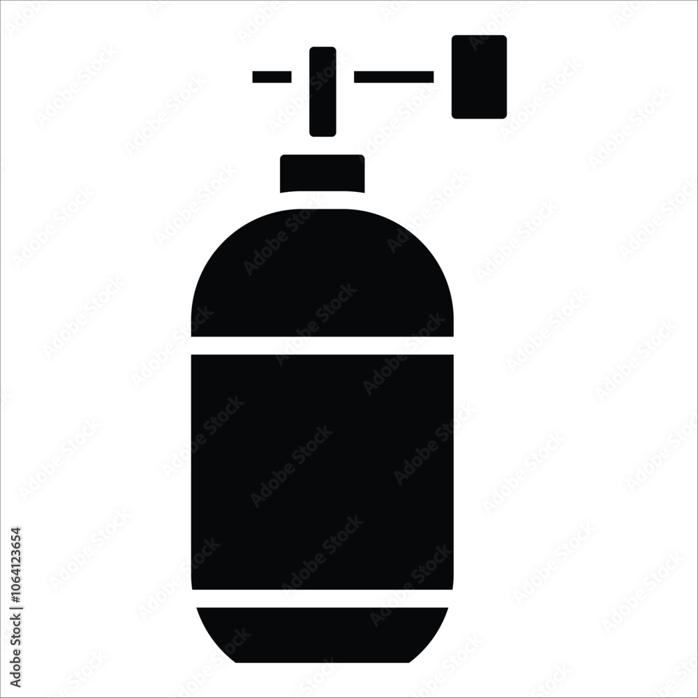 air tank vector icon line sign air tank vector icon line sign