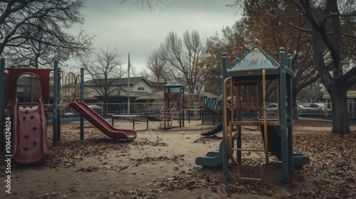 Wallpaper Mural Divided Playground in a School Setting Torontodigital.ca