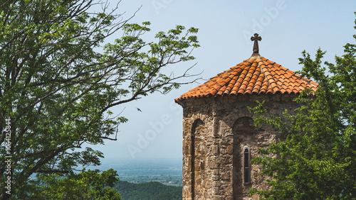 Church cathedral old ancient architecture in country Georgia